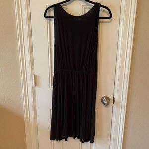 Loft Sleeveless Black Dress